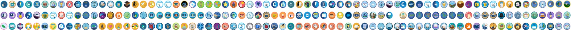 Salesforce Trailhead badges collage